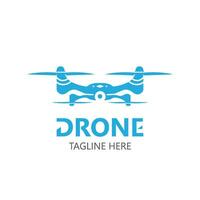 drone aérien avec caméra vecteur modèle icône. logo la photographie drone vecteur. quadcopter plat style