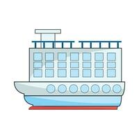 illustration de bateau de croisière vecteur