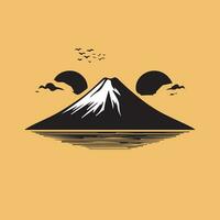 mt. Fuji, le symbole de Japon, vecteur illustration.