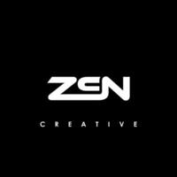 zsn lettre initiale logo conception modèle vecteur illustration