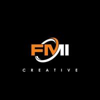 fmi lettre initiale logo conception modèle vecteur illustration