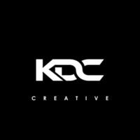 kdc lettre initiale logo conception modèle vecteur illustration