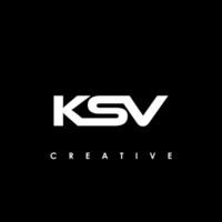 ksv lettre initiale logo conception modèle vecteur illustration