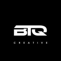 btq lettre initiale logo conception modèle vecteur illustration