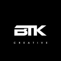 btk lettre initiale logo conception modèle vecteur illustration
