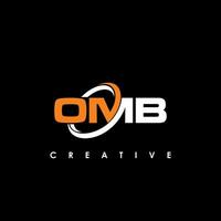 omb lettre initiale logo conception modèle vecteur illustration