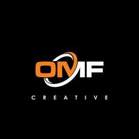 omf lettre initiale logo conception modèle vecteur illustration