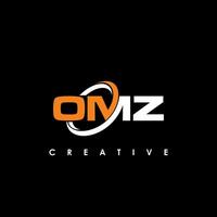 omz lettre initiale logo conception modèle vecteur illustration