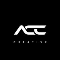 acc lettre initiale logo conception modèle vecteur illustration