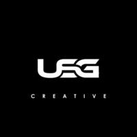 usg lettre initiale logo conception modèle vecteur illustration