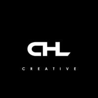 chl lettre initiale logo conception modèle vecteur illustration