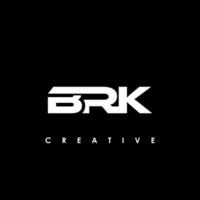 brk lettre initiale logo conception modèle vecteur illustration