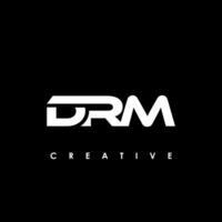 drm lettre initiale logo conception modèle vecteur illustration