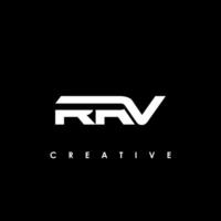 rrv lettre initiale logo conception modèle vecteur illustration