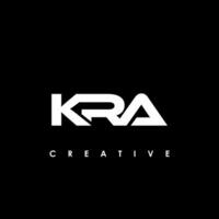 kra lettre initiale logo conception modèle vecteur illustration