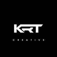 krt lettre initiale logo conception modèle vecteur illustration