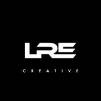 lre lettre initiale logo conception modèle vecteur illustration