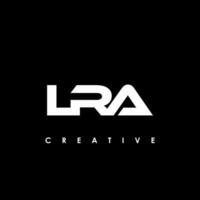 lra lettre initiale logo conception modèle vecteur illustration