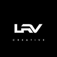 lrv lettre initiale logo conception modèle vecteur illustration