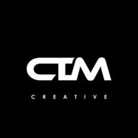 ctm lettre initiale logo conception modèle vecteur illustration