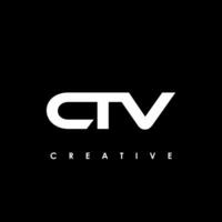 ctv lettre initiale logo conception modèle vecteur illustration