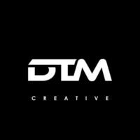 dtm lettre initiale logo conception modèle vecteur illustration