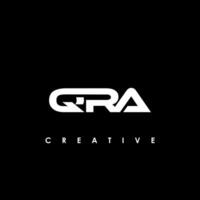 qra lettre initiale logo conception modèle vecteur illustration