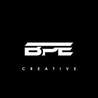 bpe lettre initiale logo conception modèle vecteur illustration