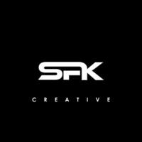 spk lettre initiale logo conception modèle vecteur illustration