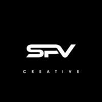 spv lettre initiale logo conception modèle vecteur illustration