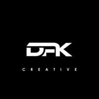 dpk lettre initiale logo conception modèle vecteur illustration