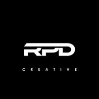 rpd lettre initiale logo conception modèle vecteur illustration