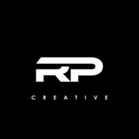 rp lettre initiale logo conception modèle vecteur illustration