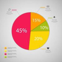 illustration vectorielle de modèle d'entreprise infographique vecteur