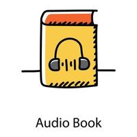 livre audio et éducation vecteur
