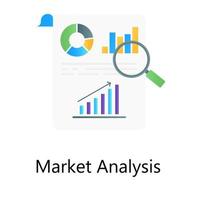 analyse et étude de marché vecteur
