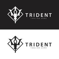 trident logo conception lance arme vecteur mer Roi poseidon Neptune symbole modèle