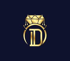 ré lettre Créatif diamant luxe moderne logo conception entreprise concept vecteur
