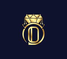 o lettre Créatif diamant luxe moderne logo conception entreprise concept vecteur