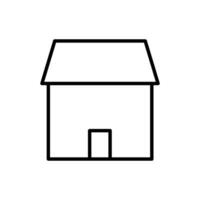 Accueil icône vecteur. maison illustration signe. chalet symbole. cabane logo. vecteur