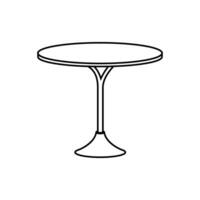 table icône vecteur. meubles illustration signe. café table symbole. lieu de travail logo. vecteur