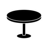 table icône vecteur. meubles illustration signe. café table symbole. lieu de travail logo. vecteur