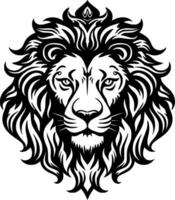 lion, noir et blanc vecteur illustration