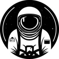 astronaute, minimaliste et Facile silhouette - vecteur illustration