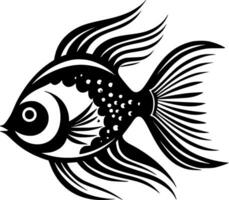 poisson - minimaliste et plat logo - vecteur illustration