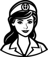 infirmière - haute qualité vecteur logo - vecteur illustration idéal pour T-shirt graphique