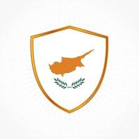 conception de vecteur de drapeau de Chypre