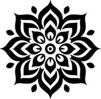 mandala, minimaliste et Facile silhouette - vecteur illustration