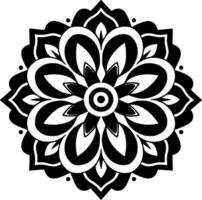 mandala - minimaliste et plat logo - vecteur illustration