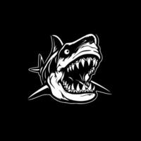 requin, noir et blanc vecteur illustration